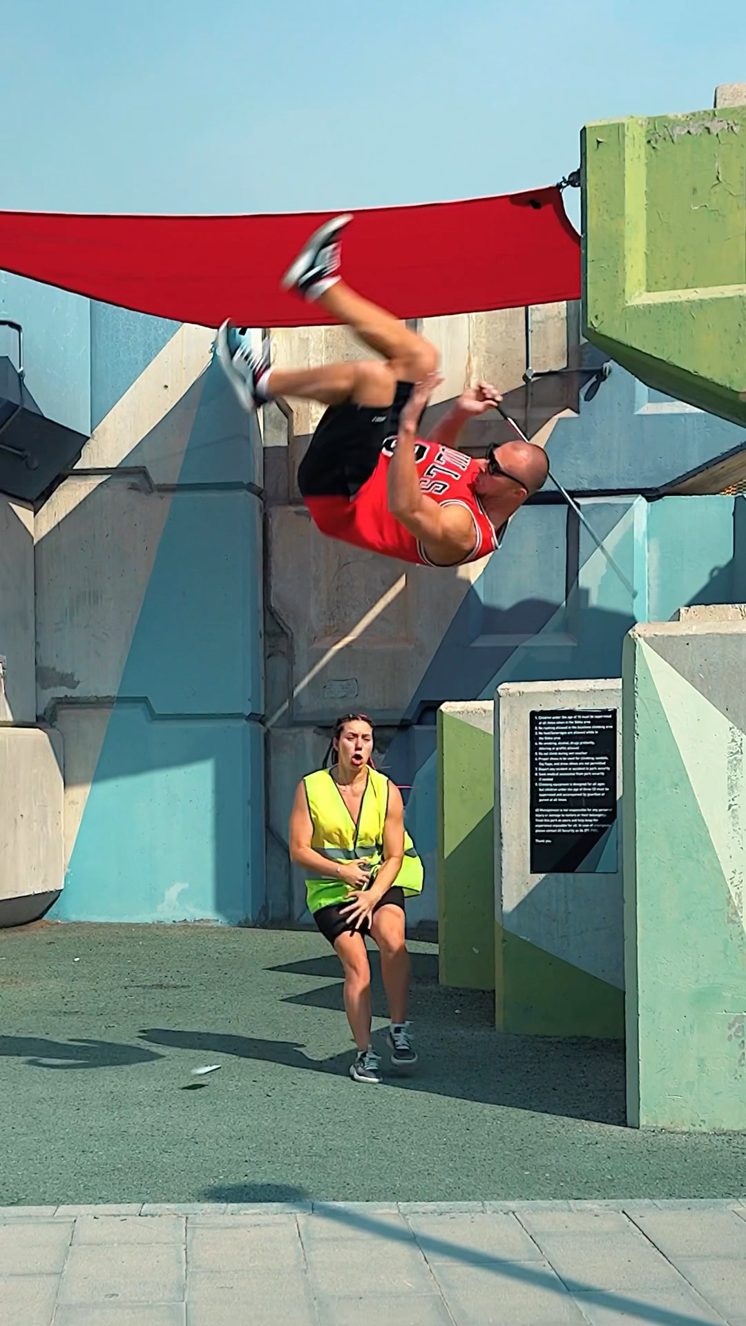 Parkour Athlete Pretended to Be a Blind Man Prank??‍?‍➡️#kiryakolesnikov #funny #prank #parkour