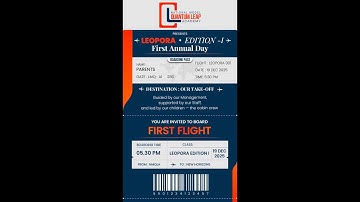✈️ LEOPORA Airlines – First Annual Day | Edition I | Live from NM Quantum Leap Academy