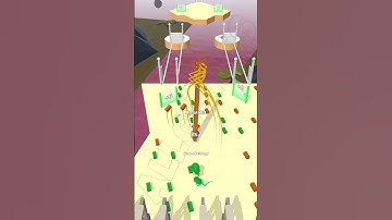 bridge race lvl 54 gameplay all games #shorts #bridgerace #allgames #viralvideo