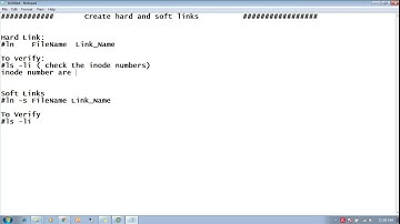 RHEL 7 Create hard and soft links