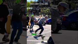 “KAREN Pulls a KNIFE… PEPPER SPRAY Stops the Situation Instantly!” #firstamendmentaudit #pepperspray