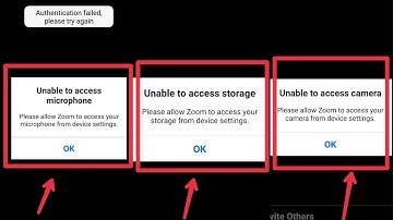 Fix Unable to access Microphone , storage & camera problem in ZOOM Could Meetings