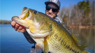 I STOLE his Personal Best || Giant Winter Fishing Jerkbait Bass