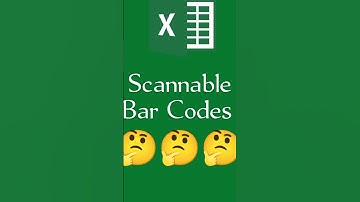 Scannable Bar Codes in Excel #shorts #excel #exceltips #exceltutorial #msexcel #exceltrick