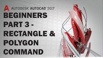 AutoCAD Beginners Tutorial Part 3 - Rectangle and Polygon Command (Tagalog)