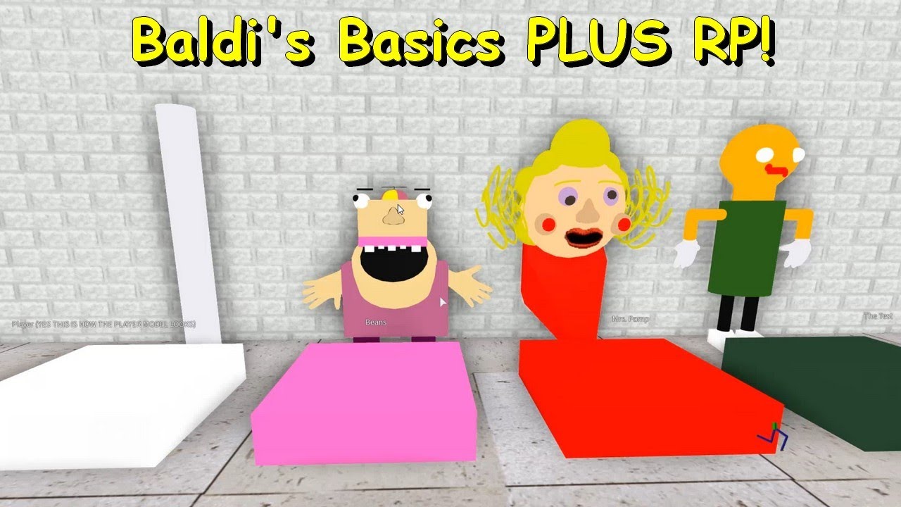 Baldi S Basics Plus Rp Baldi S Roblox Game Youtube - mad baldi roblox