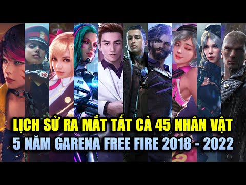 Free Fire | Lịch Sử Ra Mắt Toàn Bộ 45 Nhân Vật Free Fire Trong 5 Năm Từ 2018 - 2022 | Rikaki Gaming