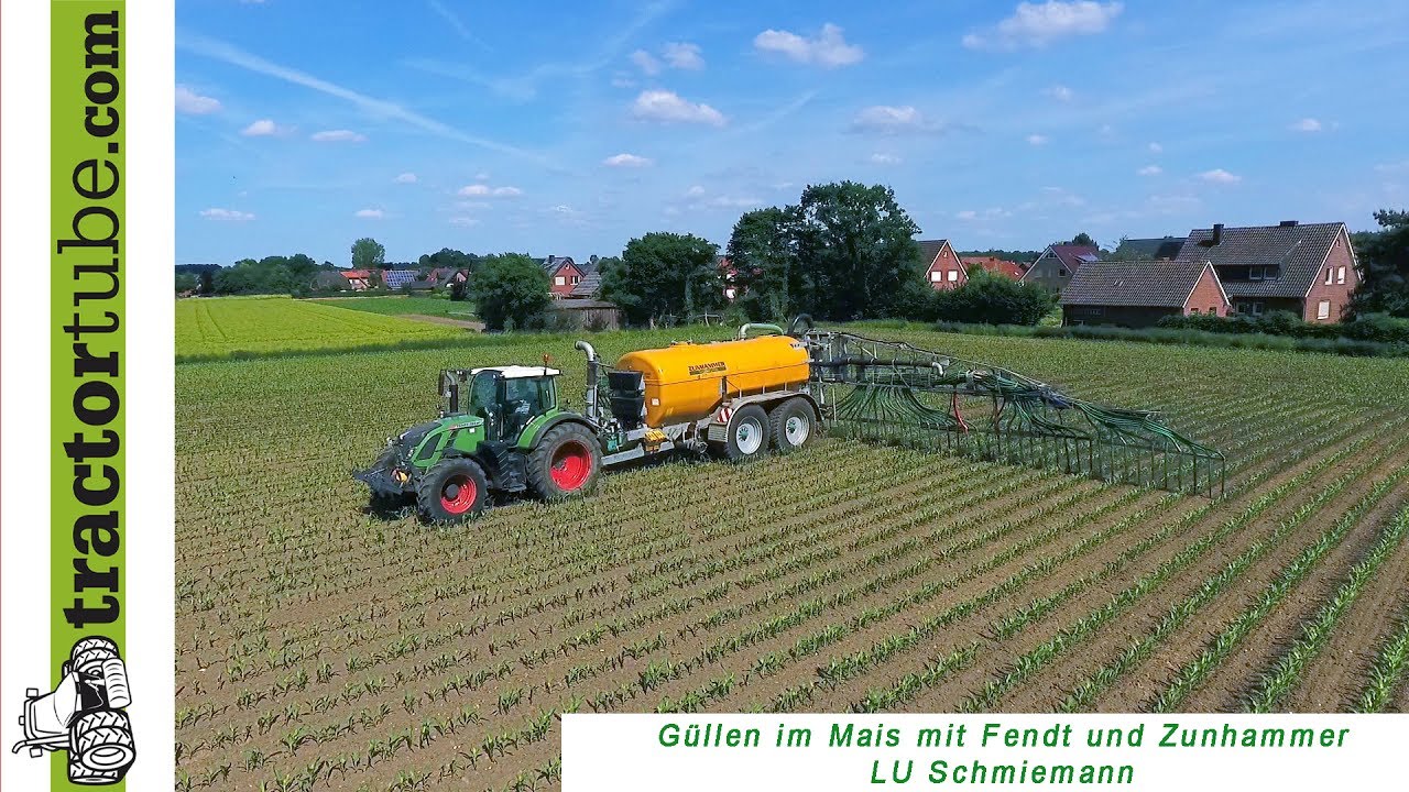 Güllen im Mais mit Fendt und Zunhammer - LU Schmiemann