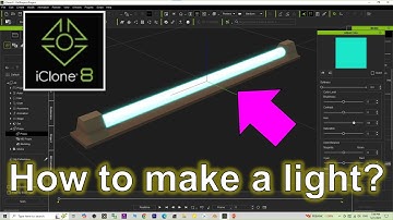 How to make a Light Tube in iClone 8 with glowing effect? #iclone #tutorial #light #lamp #3dmodeling