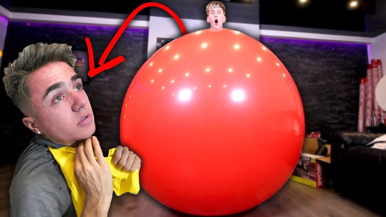 GETTING INSIDE GIANT BALLOONS WITH JAKE MITCHELL!!! (He almost died) **NOT CLICKBAIT**