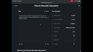 [Updated!] Calculating Readability for Informed Consent Forms