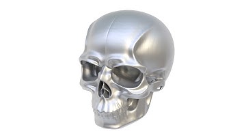 3D model of decorative furniture handle skull. Superhive, CGtrader, Cults3d (no sound)