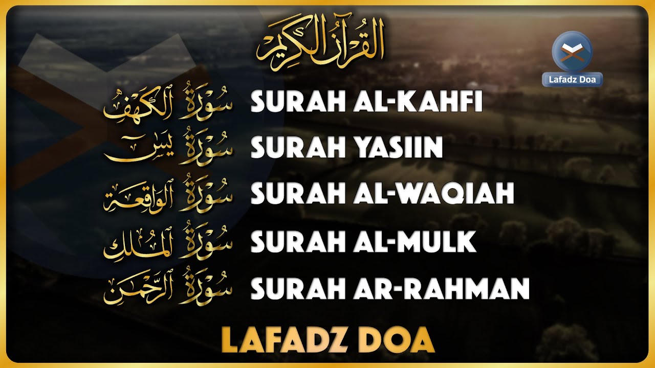 Murottal AlQuran Merdu | Murotal Pengantar Tidur | Surat Al Kahfi ArRahman AlMulk Yasin AlWaqiah