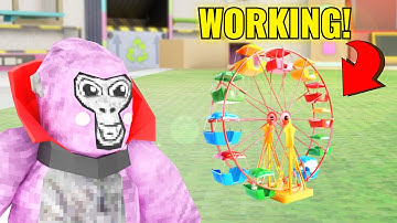 I Built A WORKING Theme Park In Gorilla Tag Monke Blocks!