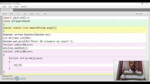 Java Program to display Prime Numbers from an Array