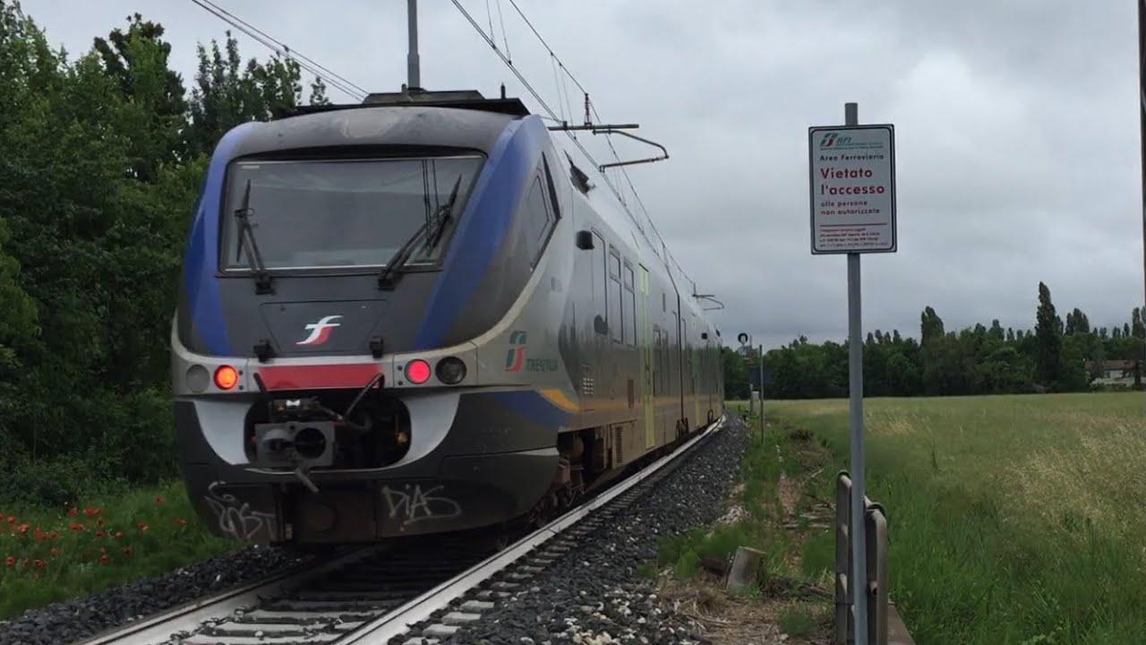 LINEA FAENZA-RUSSI:TRENI ELETTRICI E DIESEL IN TRANSITO PRESSO LA STAZIONE DI GRANAROLO!