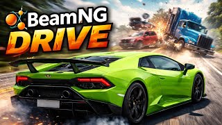 DRIFT KING IS LIVE--BEAMNG DEIVE LAMBO TAST 💥 AND ALL CAR CRASH TAST 😱