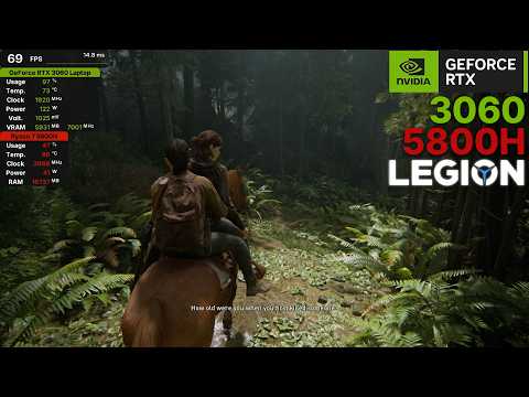 The Last of Us Part II / Legion 5 Laptop / RTX 3060 (130W) / Ryzen 5800H
