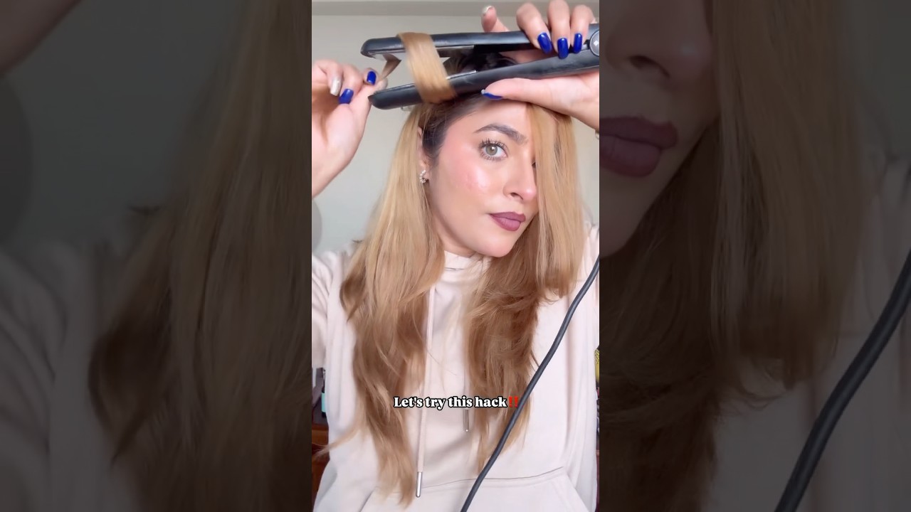 Hair Curling HACK #shorts #hairtutorial