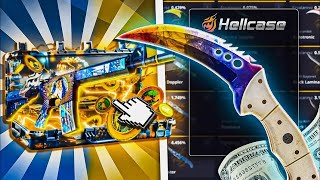 HELLCASE I WON NEW TALON KNIFE MARBLE FADE IN THE BATTLES! - Hellcase Promo Code 2025