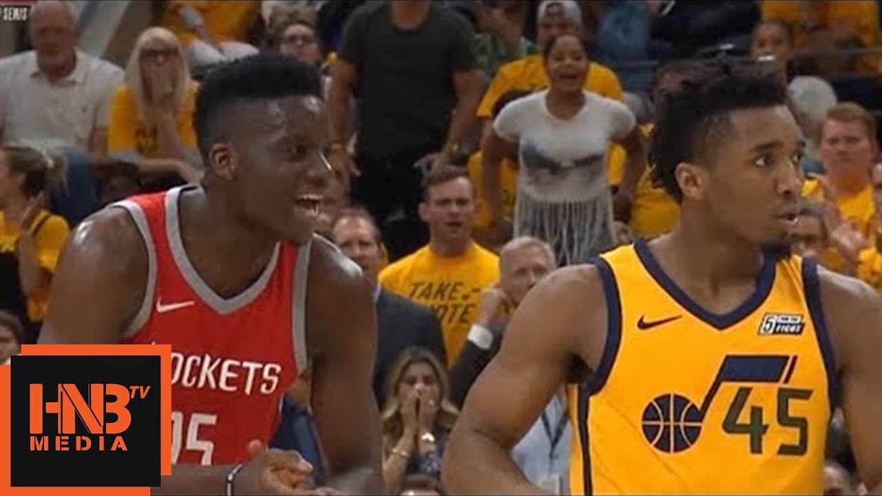 Clint Capela & Donovan Mitchell - Double Technical / Jazz vs Rockets Game 4