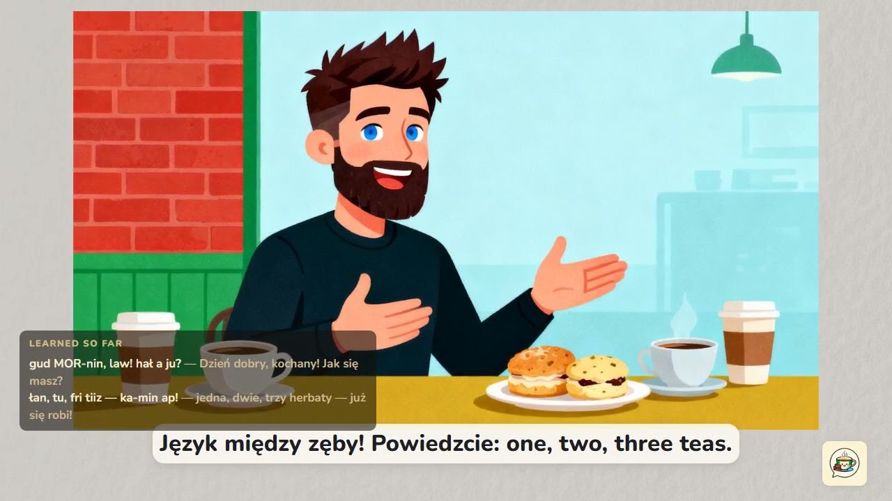 Lekcja 05 · Powtórka — Poranek u Rosie