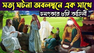 সত্য ঘটনা অবলম্বনে এক সাথে চমৎকার ৮টি কাহিনী || Bangla Animation Moral Story ||