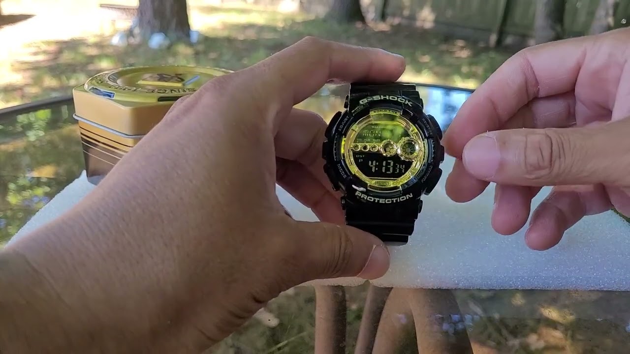 CASIO G SHOCK! # GD 100-GB-1 WATCH! - YouTube