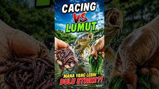 siapa yang lebih dulu strike.. cacing atau lumut #viral #fishing #mancing