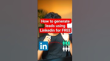 how to generate leads from linkedin for free. #Leads #linkedin #generateleads #digitalmarketing #ai