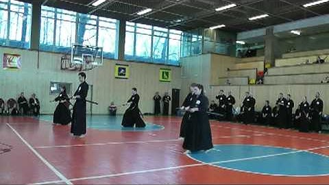 1st Russian Open Iaido Tournament, 2 dan grading (part 1), 4/03/2011 Moscow .mp4