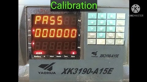 YAOHUA XK3190 A15E Price computing scale calibration