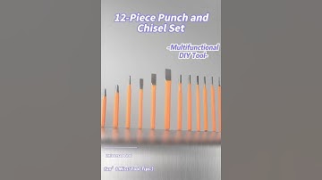 Very useful 12-piece punch and chisel set