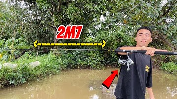 Câu Cá Bằng Cần Câu Máy 280K Dài Như Cột Điện