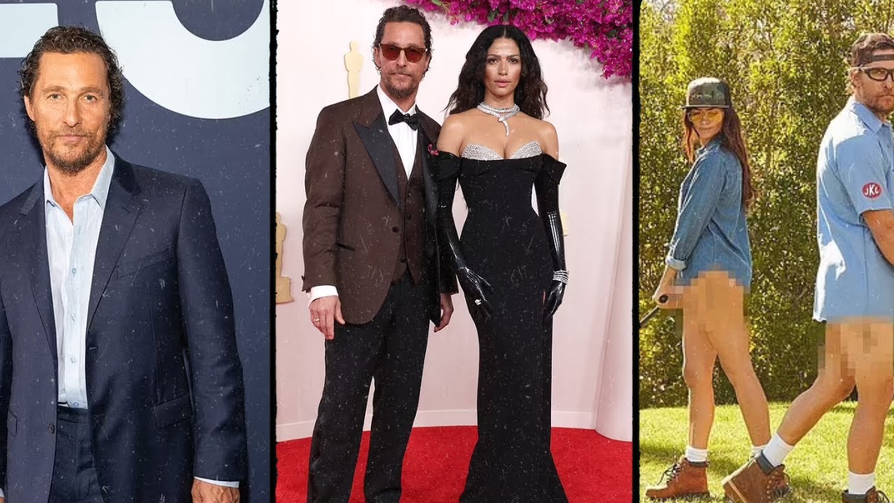 Matthew McConaughey Goes Pantless! Camila Alves Joins LawnMowing