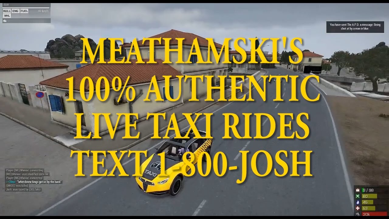 Meathamski's 100% Authentic Live Taxi Rides - Altis Life
