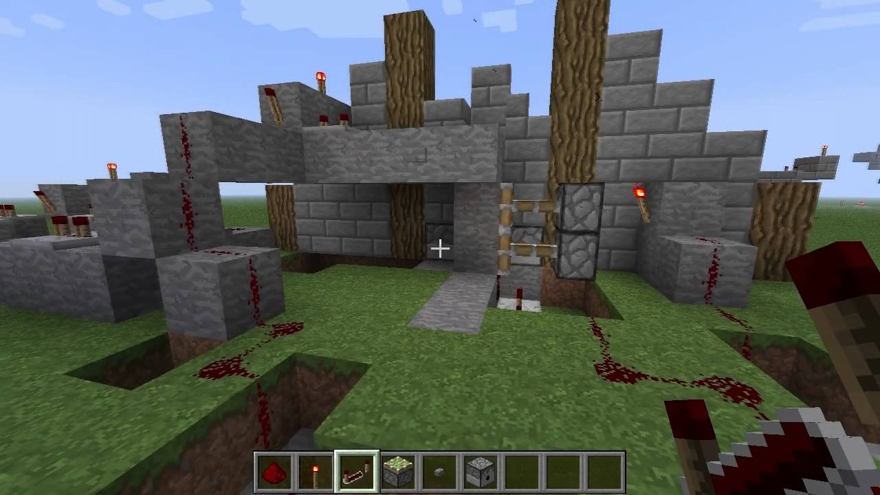 Minecraft best hidden door tutorial YouTube