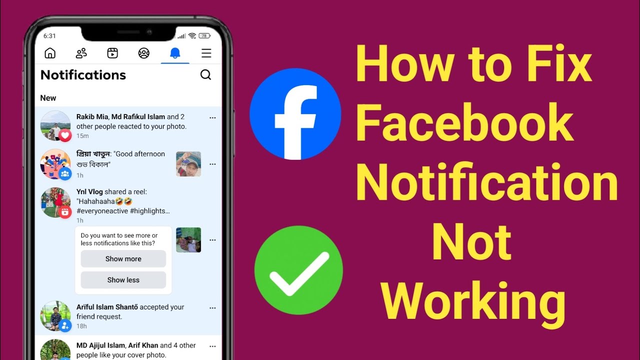 How To Fix Facebook Notifications Not Working On Android | Facebook ...