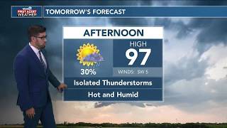 Temperatures will rise tomorrow