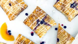 Almond-Glazed Blueberry Peach Hand Pies Recipe