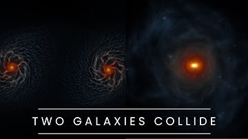 [4K] Two Galaxies Collide And Merge Into One Large Galaxy | 10 MILLION PARTICLES