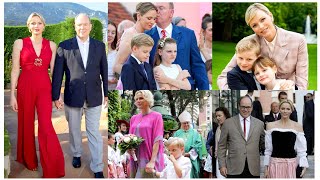 ❤️💙Glamour of Monaco princess charlen With family||Monaco's Royal fashion 