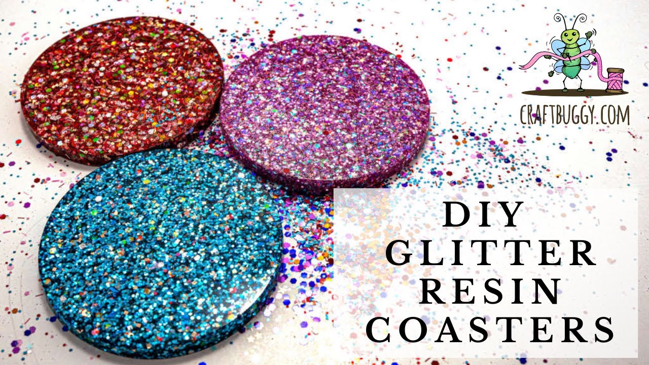 Epoxy/Resin glitter coaster start to finish (with an oops moment!) 