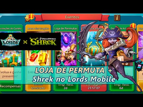 LOJA DE PERMUTA + Shrek no Lords Mobile 