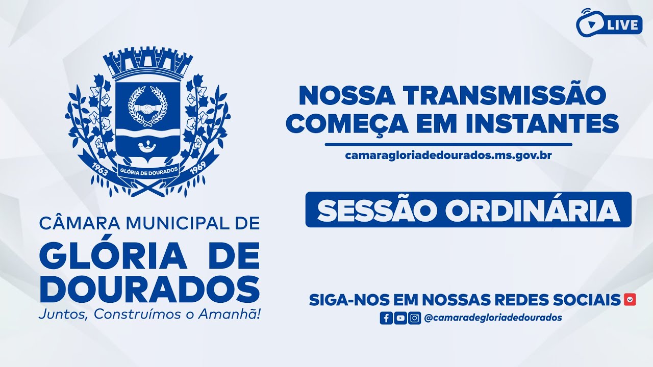 3ª Sessão Ordinária da Câmara Municipal de Glória de Dourados