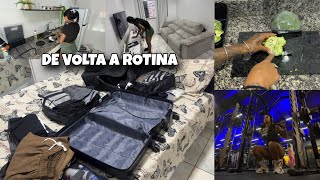 DE VOLTA A ROTINA - DESFIZ AS MALAS | ORGANIZANDO A CASA | TREINO