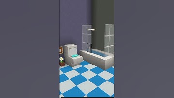simple bathroom 🚽 minecraft build hack