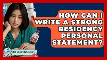 How Can I Write A Strong Residency Personal Statement? - Med School Survival Guide