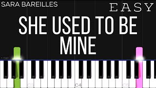 Sara Bareilles - She Used To Be Mine | EASY Piano Tutorial