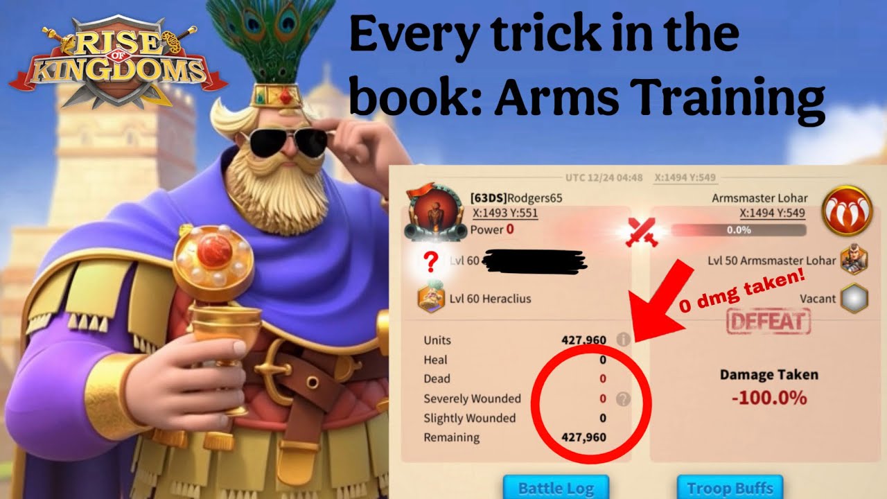 Rank 1 Arms Training Made Easy | Rise of Kingdoms